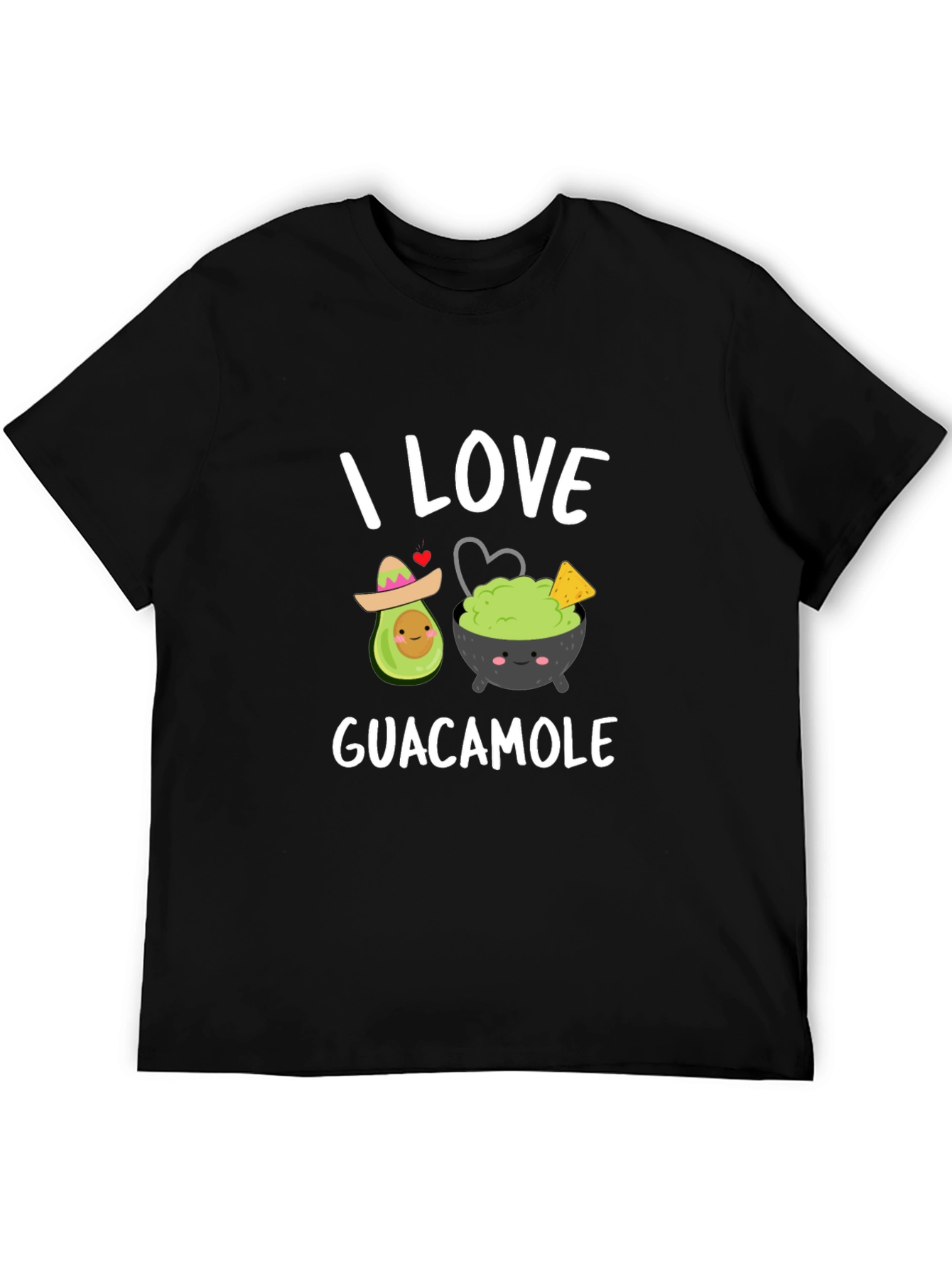 I Love Guacamole T-Shirt - Avocado & Dip Design
