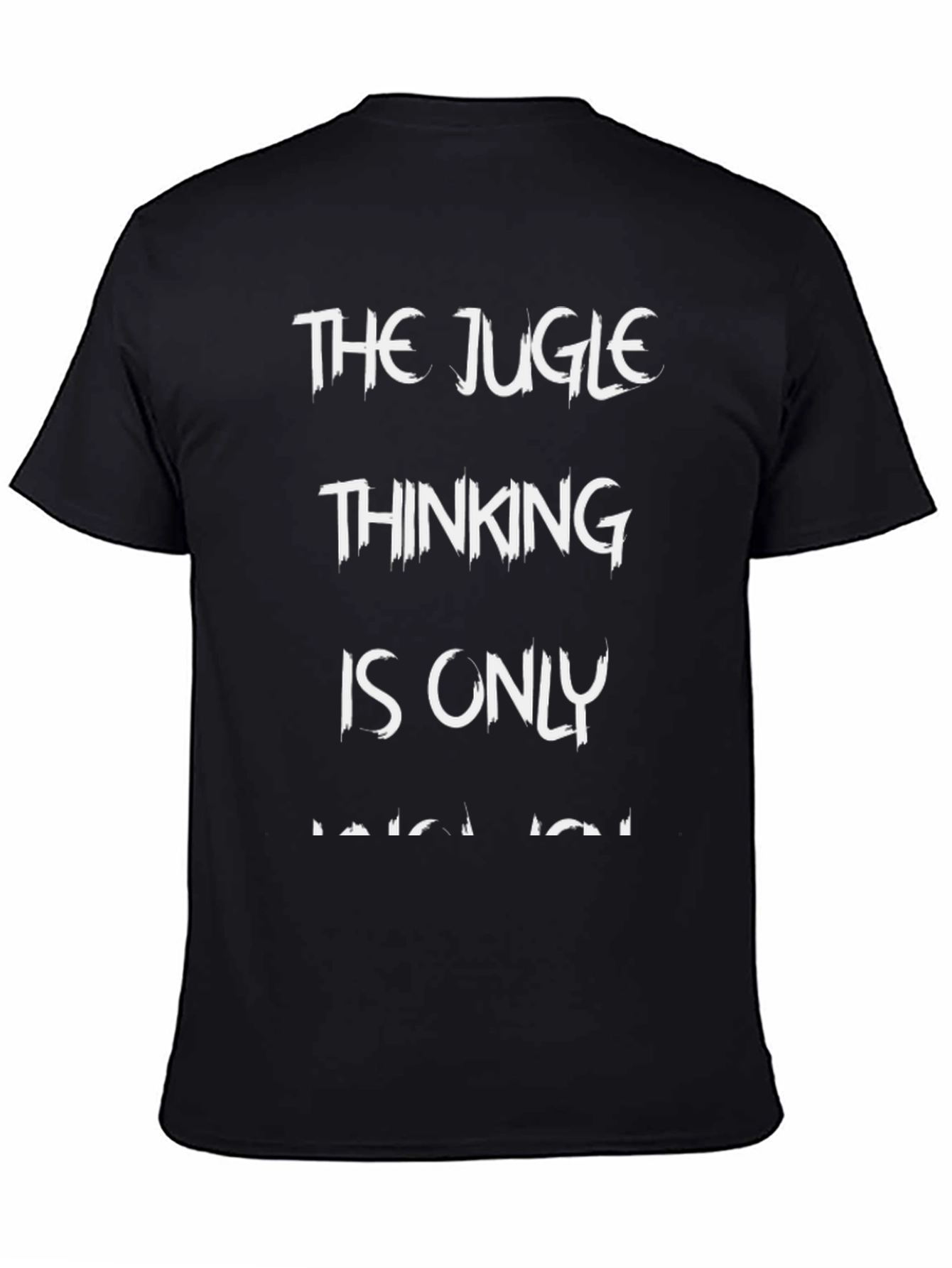 The Jugle Thinking Mens Black T-Shirt