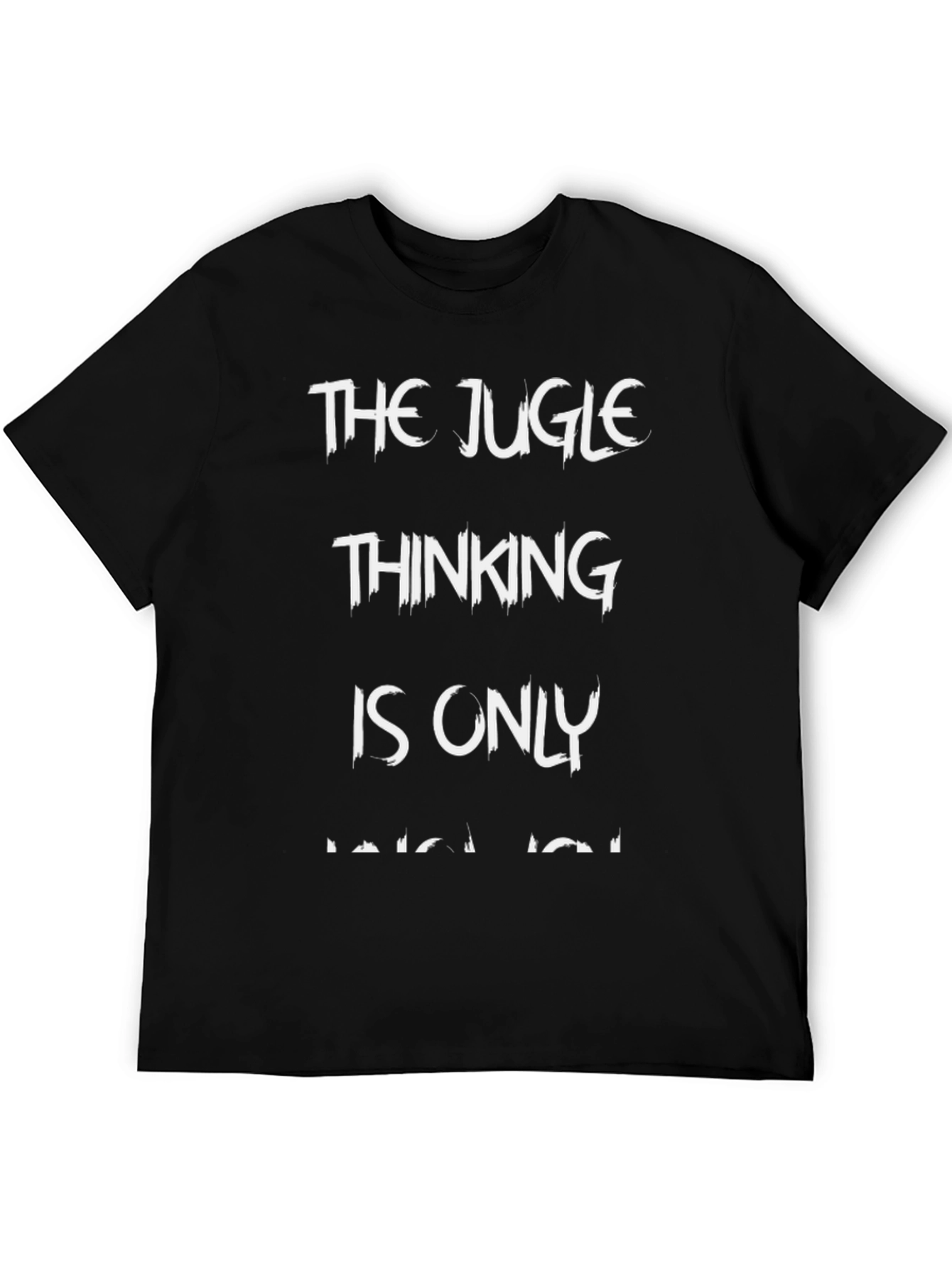 The Jugle Thinking Mens Black T-Shirt