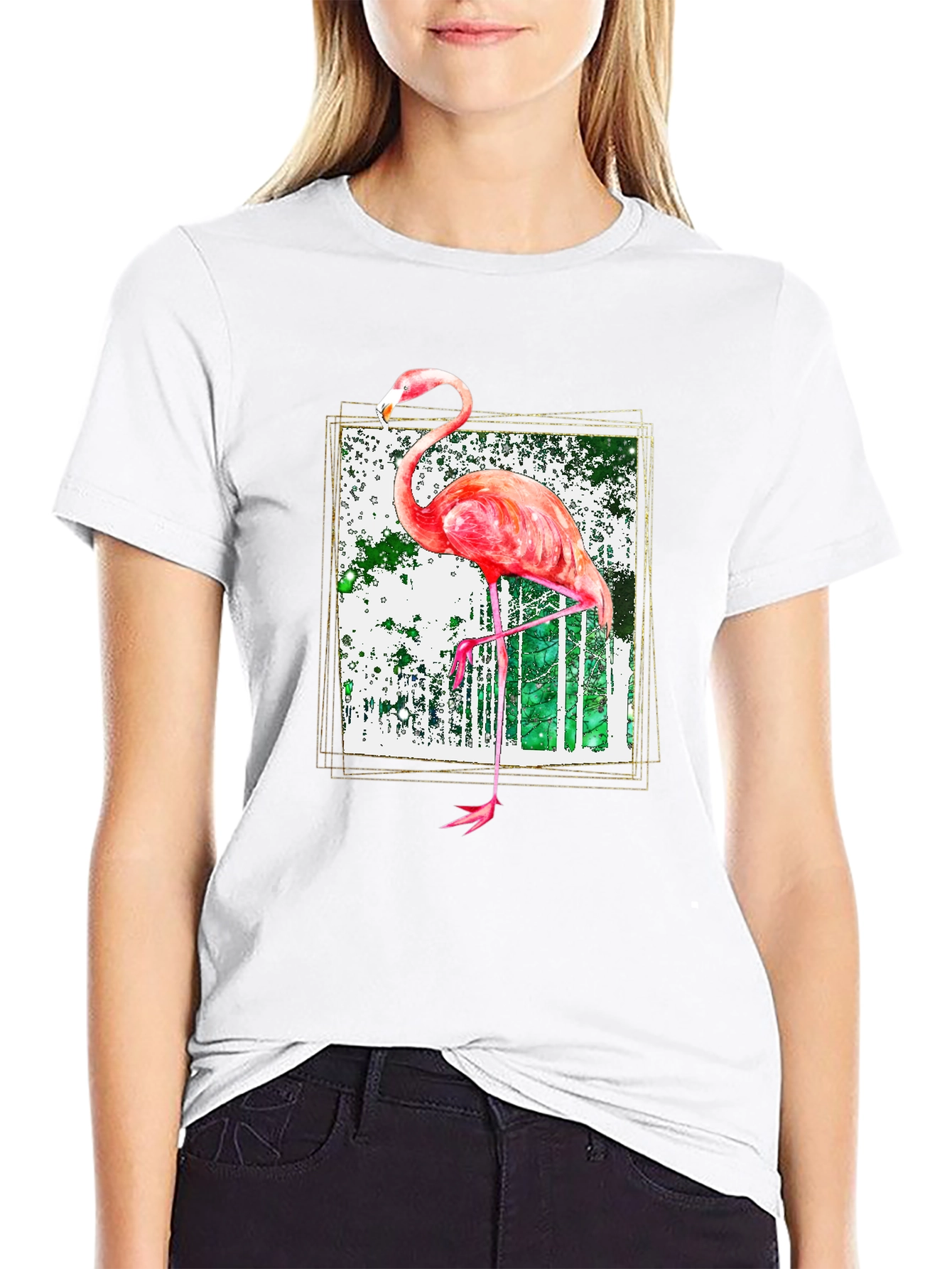 Flamingo Graphic Tee - Stylish Mens T-Shirt