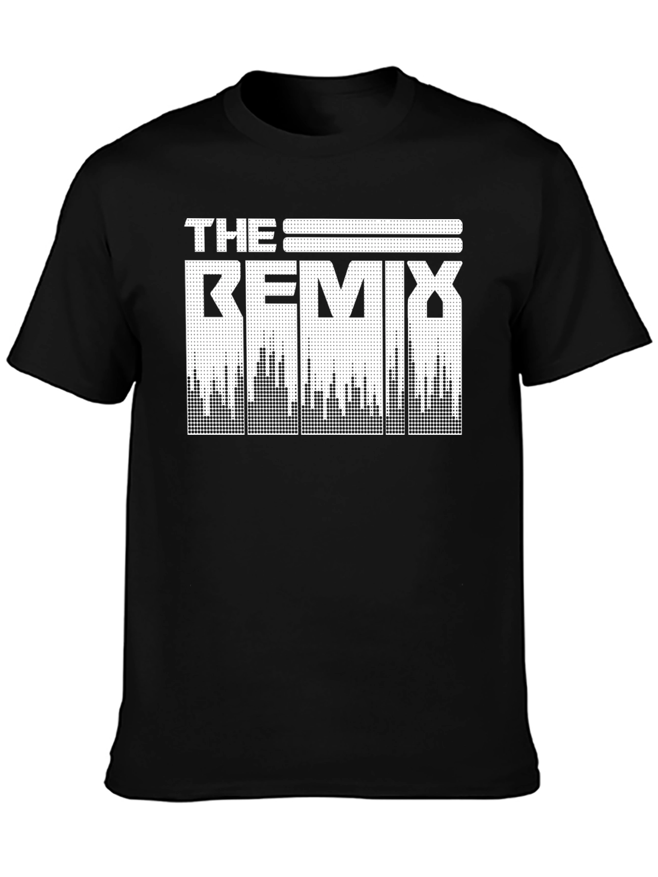 The Remix Graphic Print Black Crew Neck T-Shirt