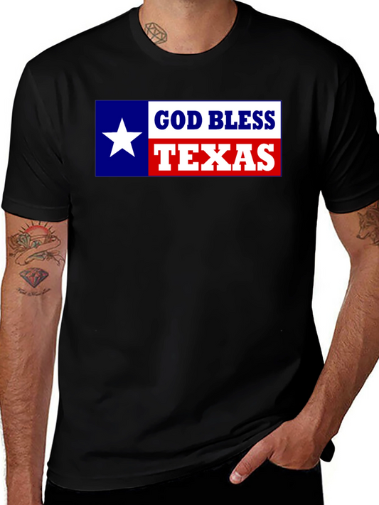 God Bless Texas Graphic Tee - Texas Pride Shirt