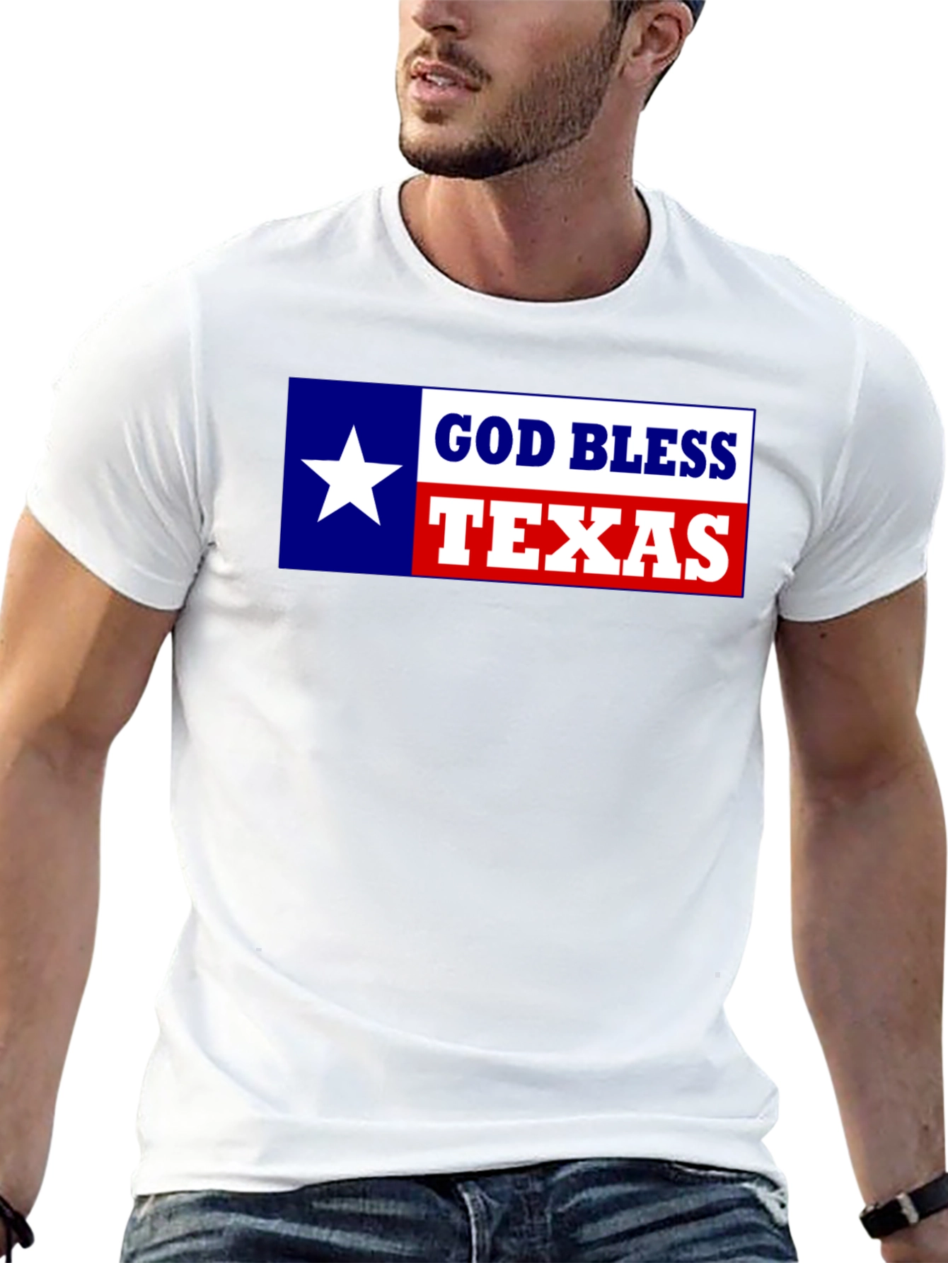 God Bless Texas Graphic Tee - Texas Pride Shirt
