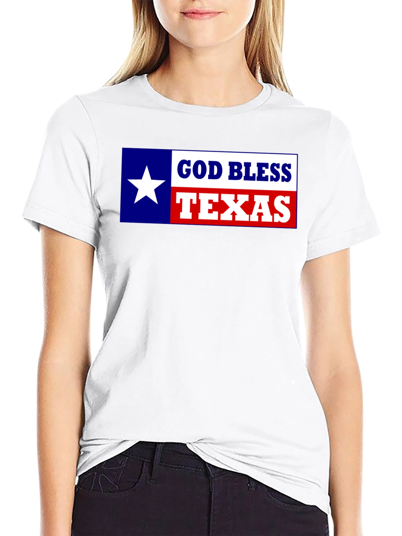 God Bless Texas Graphic Tee - Texas Pride Shirt