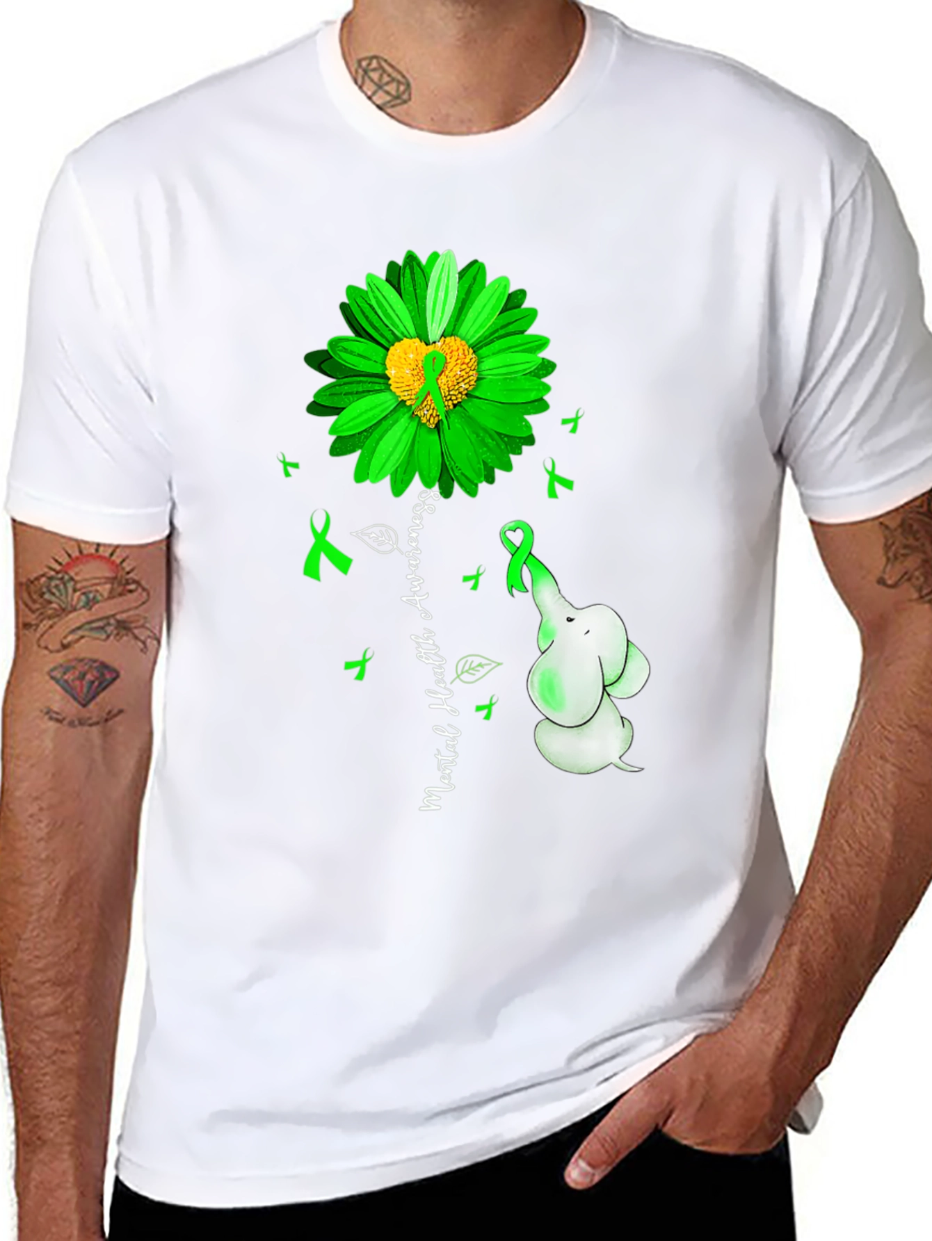 Mental Health Awareness Elephant T-Shirt