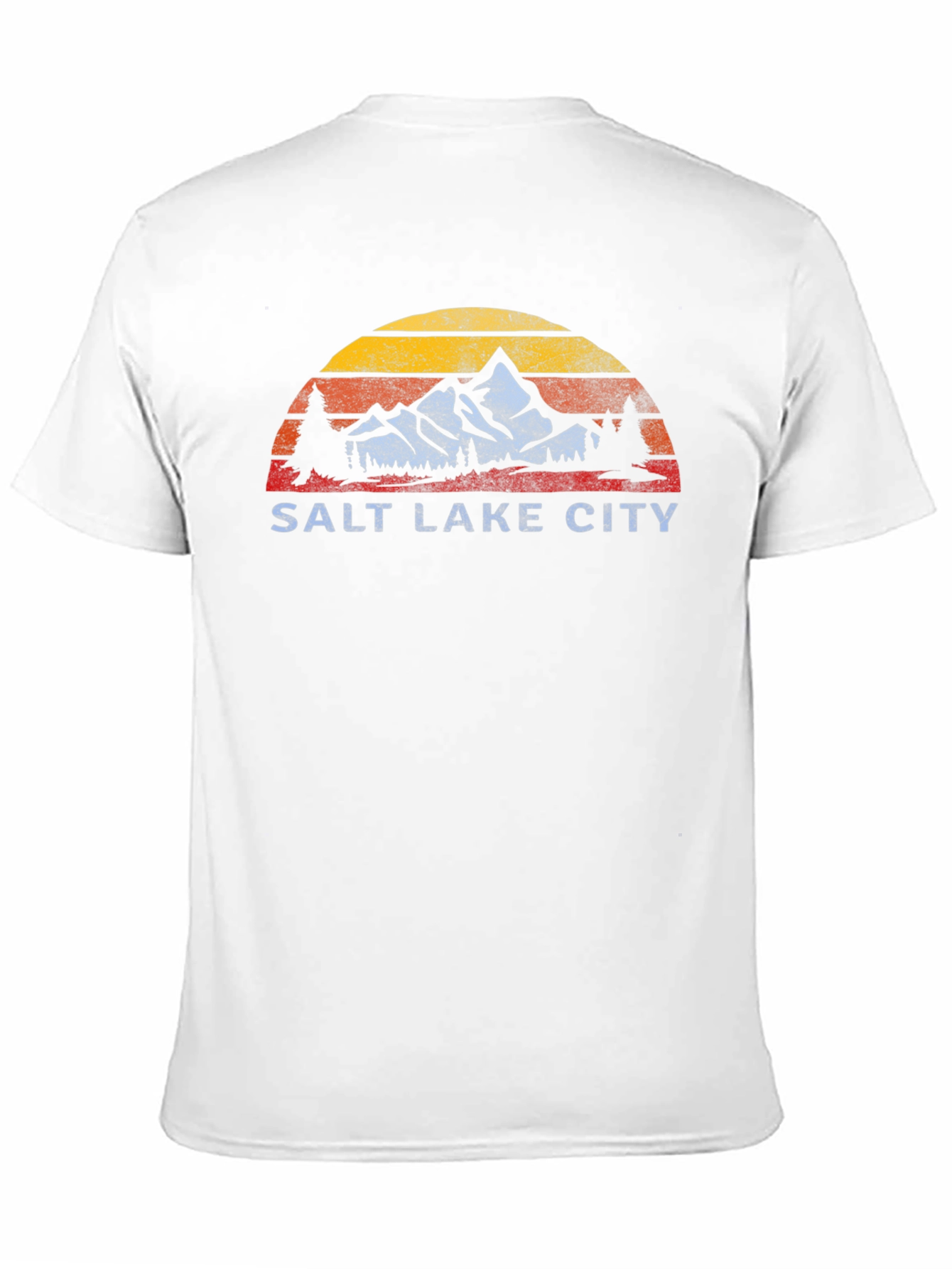 Salt Lake City Retro Mountain Graphic T-Shirt