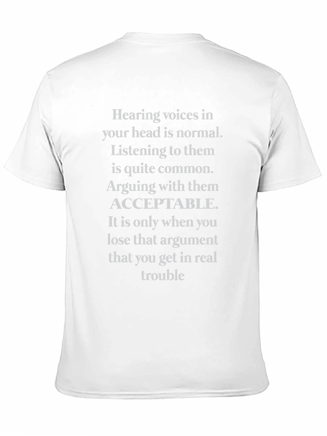 Hearing Voices Sarcastic Graphic Tee