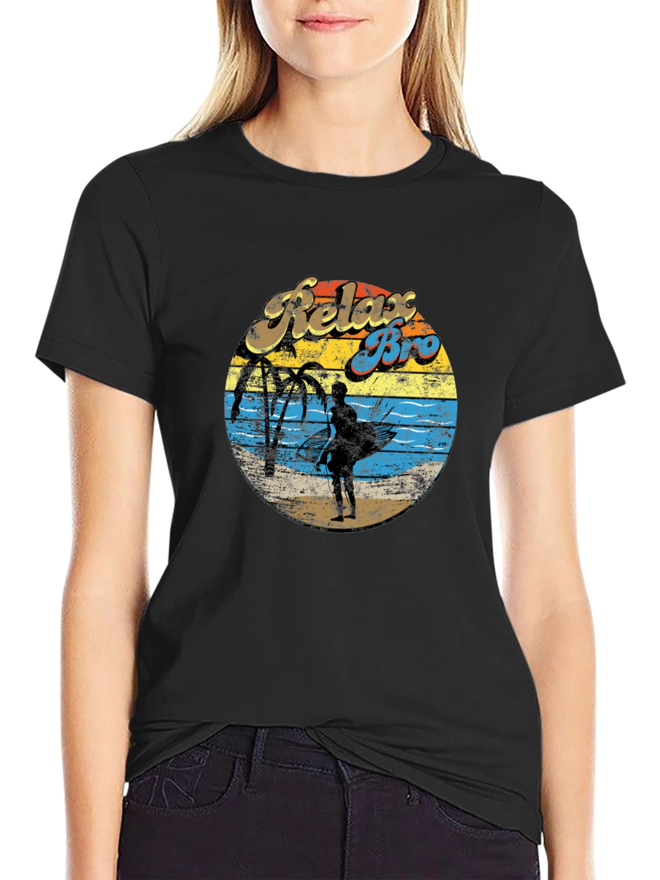 Relax Bro T-Shirt Beach Graphic