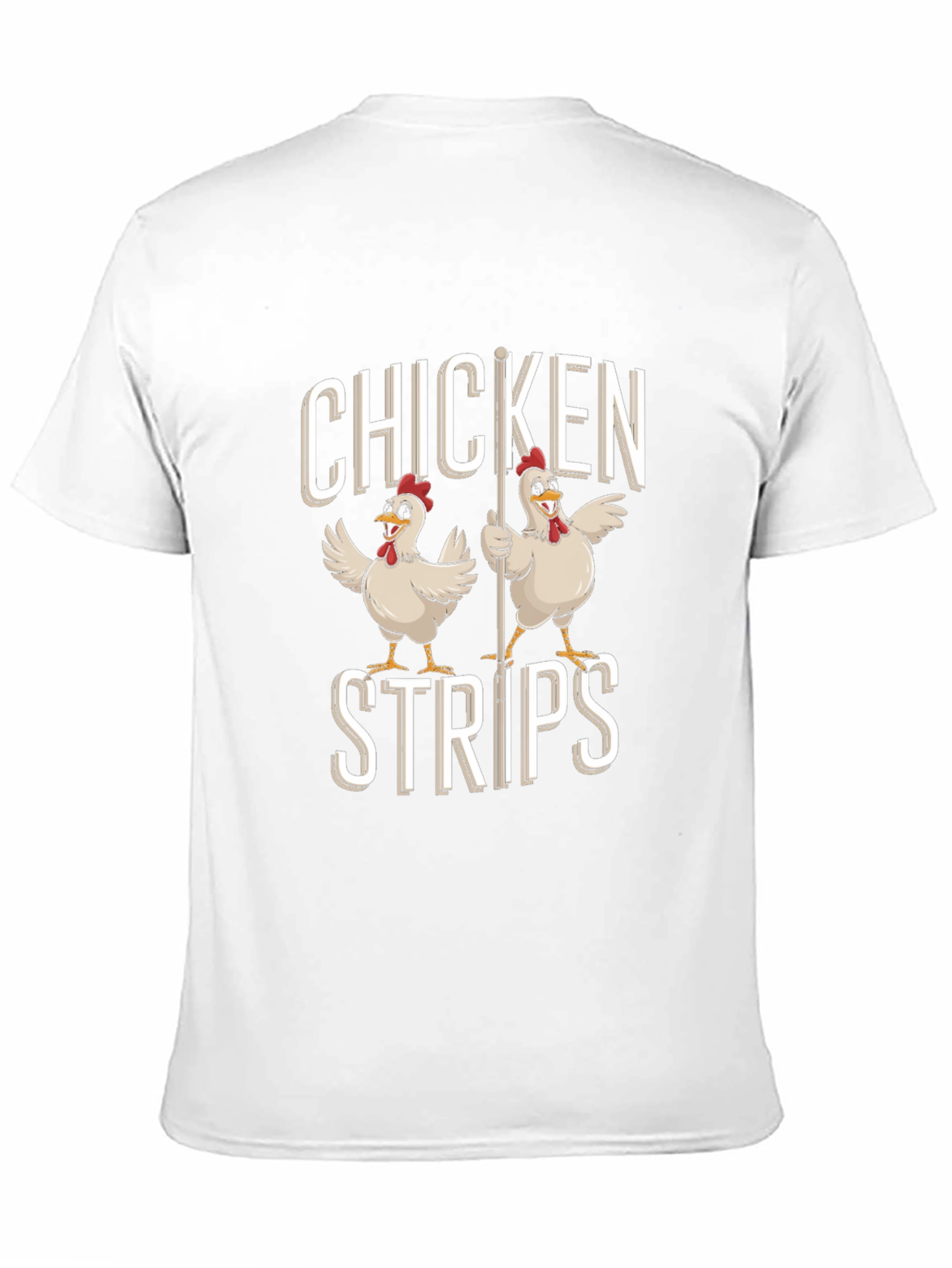 Funny Chicken Strips Graphic Tee