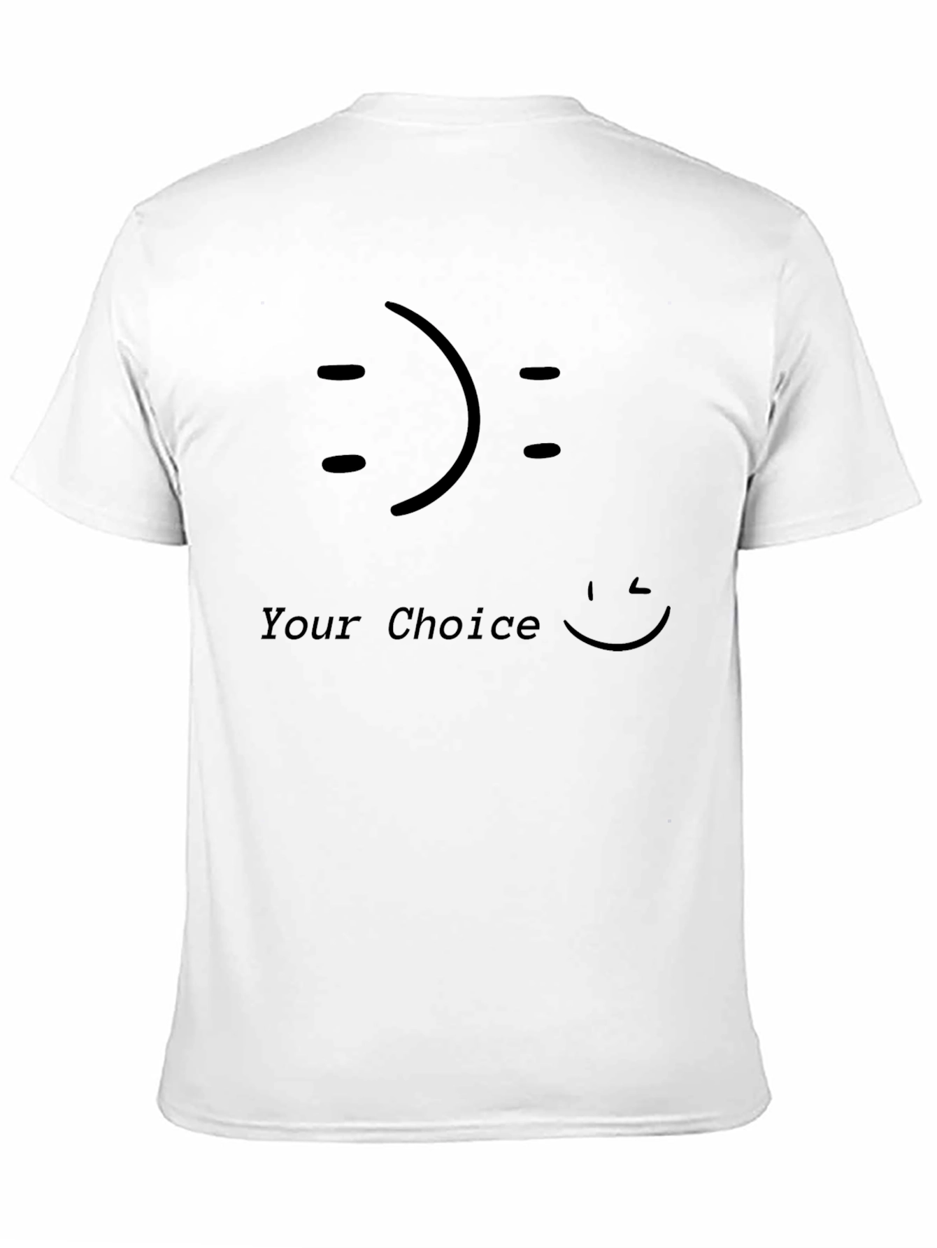 Choice Smiley Face Graphic T-Shirt