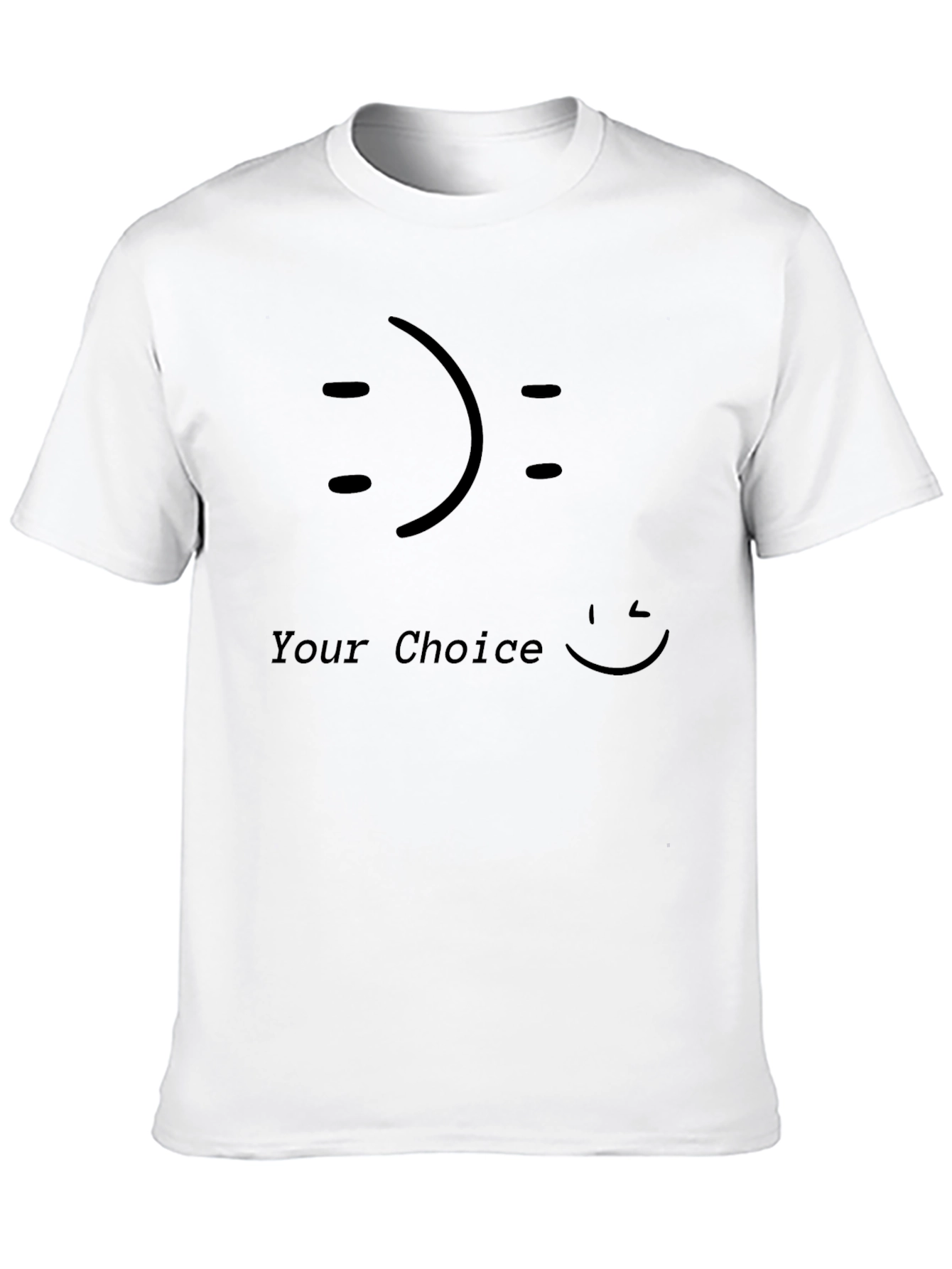 Choice Smiley Face Graphic T-Shirt