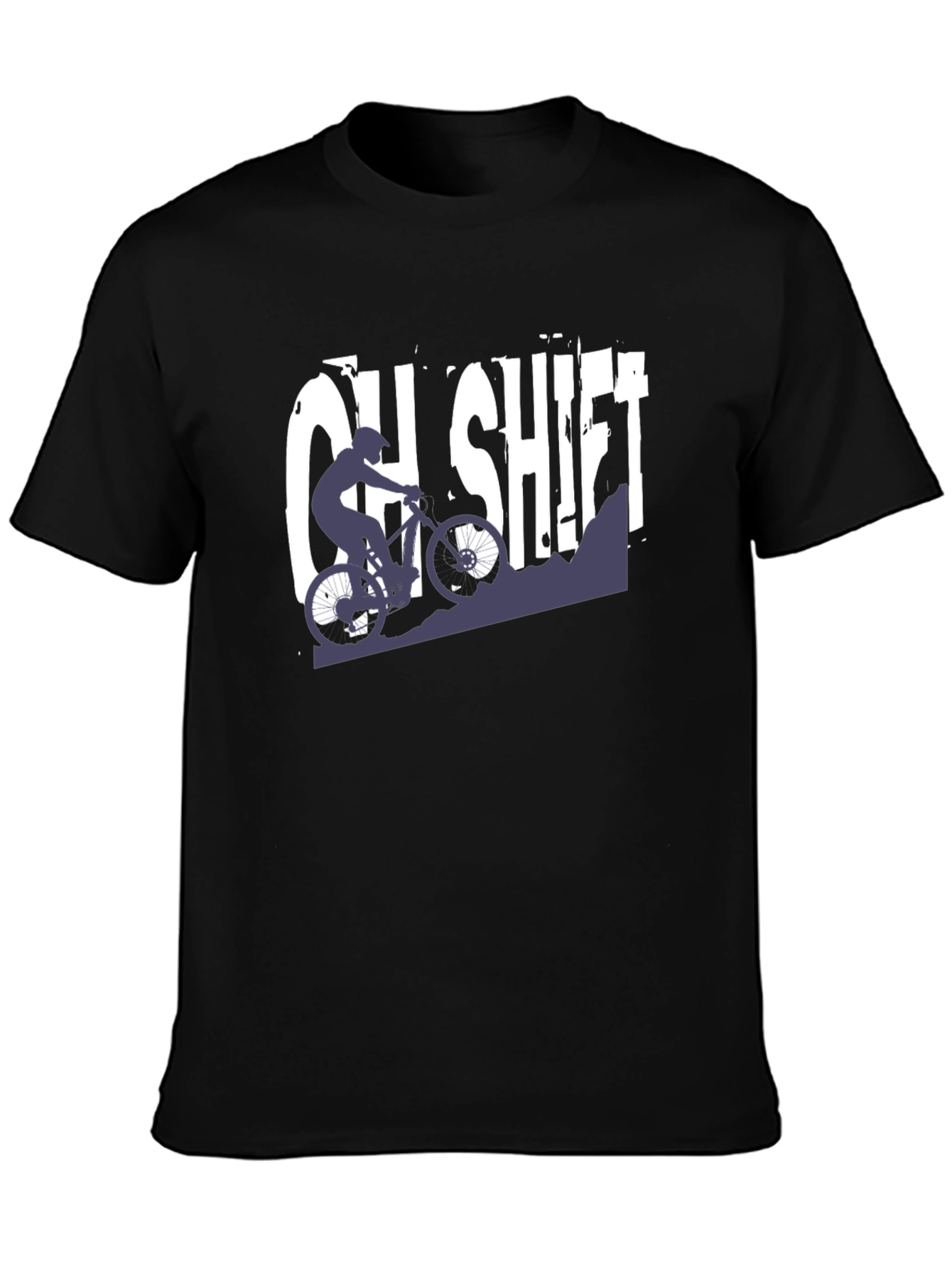 OH SHIFT Mountain Biking T-Shirt - Black