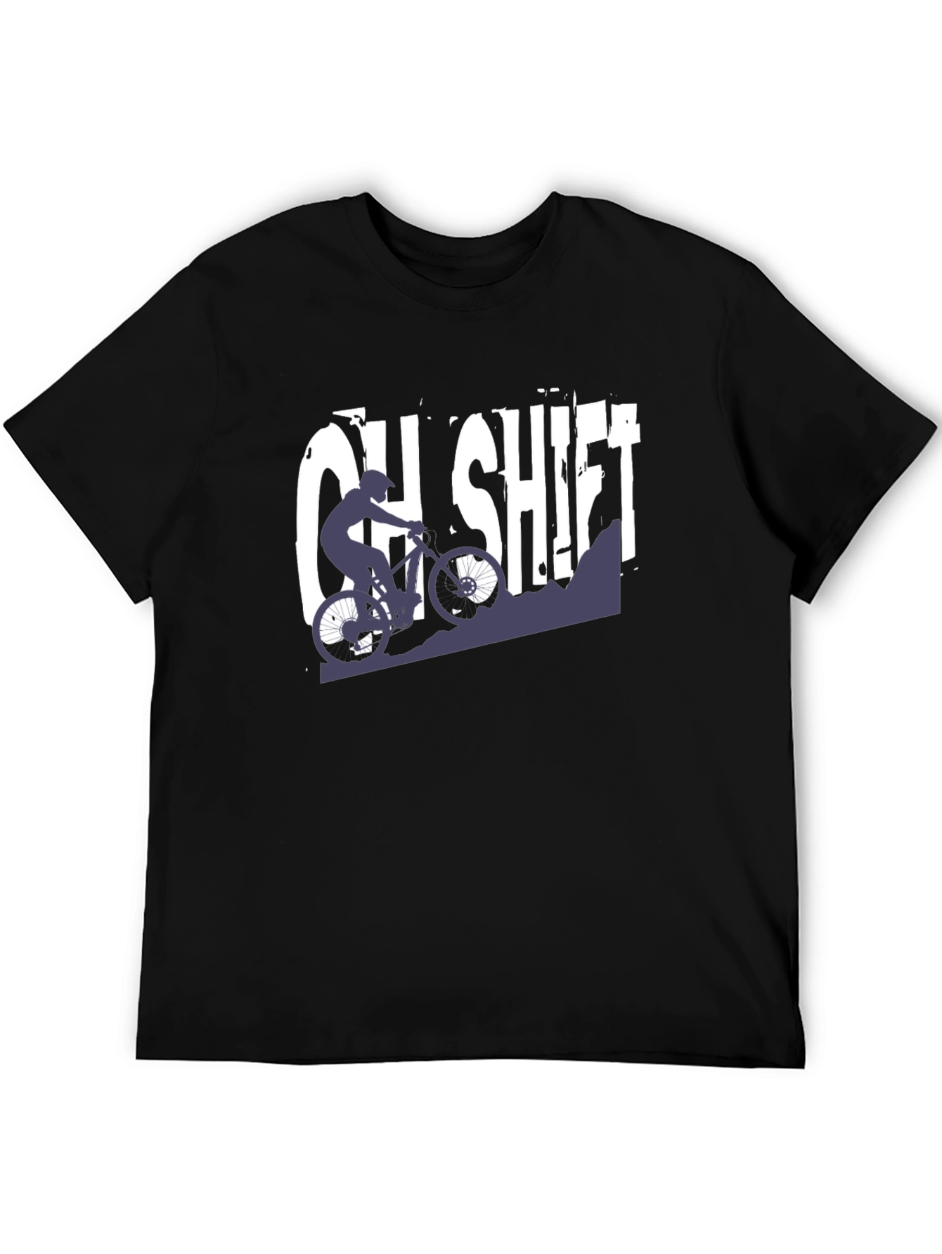 OH SHIFT Mountain Biking T-Shirt - Black